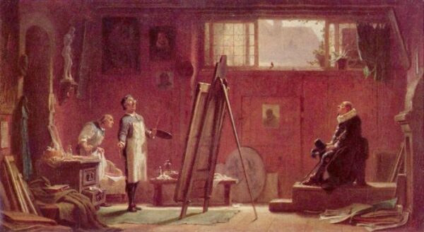 The Portrait Painter by Carl Spitzweg