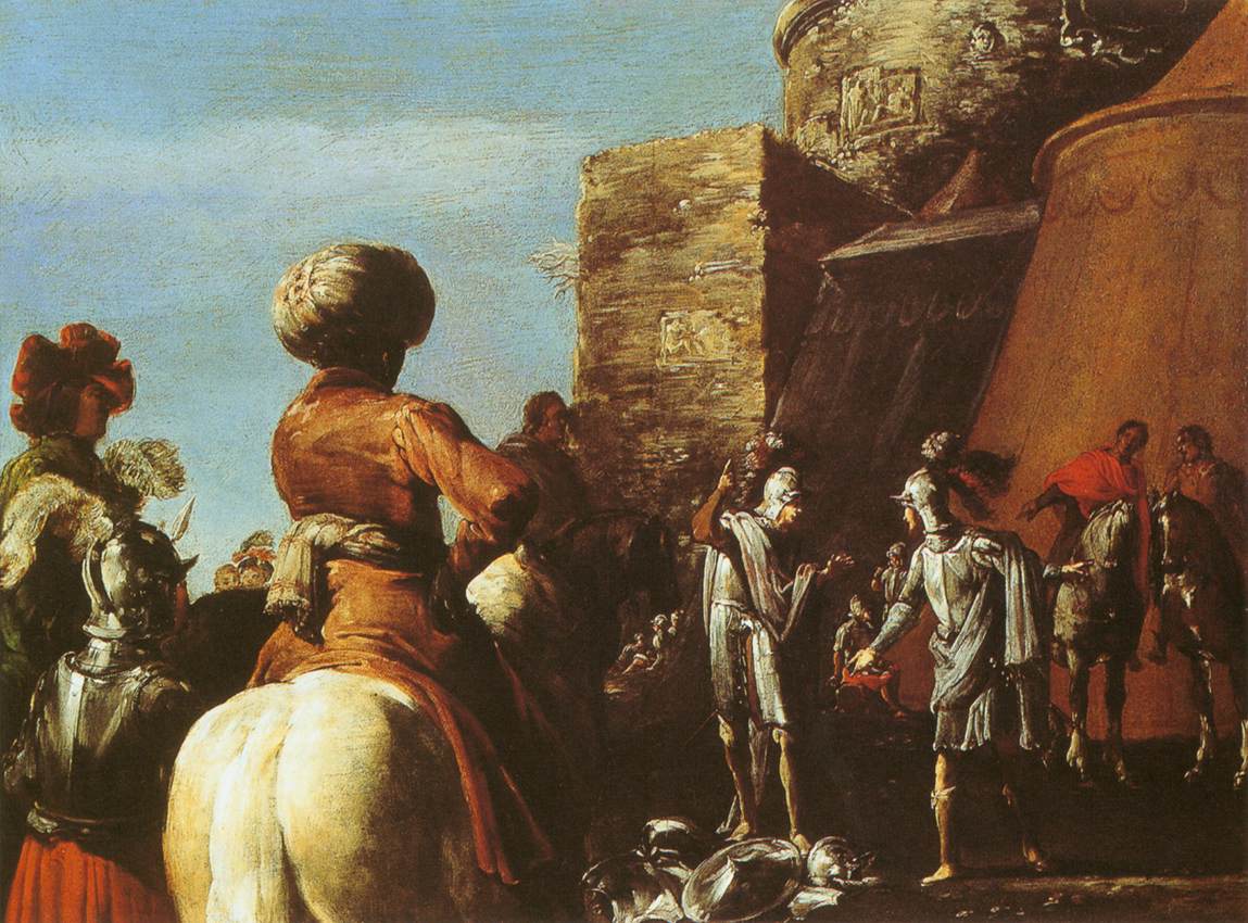 The Quarrel between Ajax and Odysseus by Leonaert Bramer, c. 1625