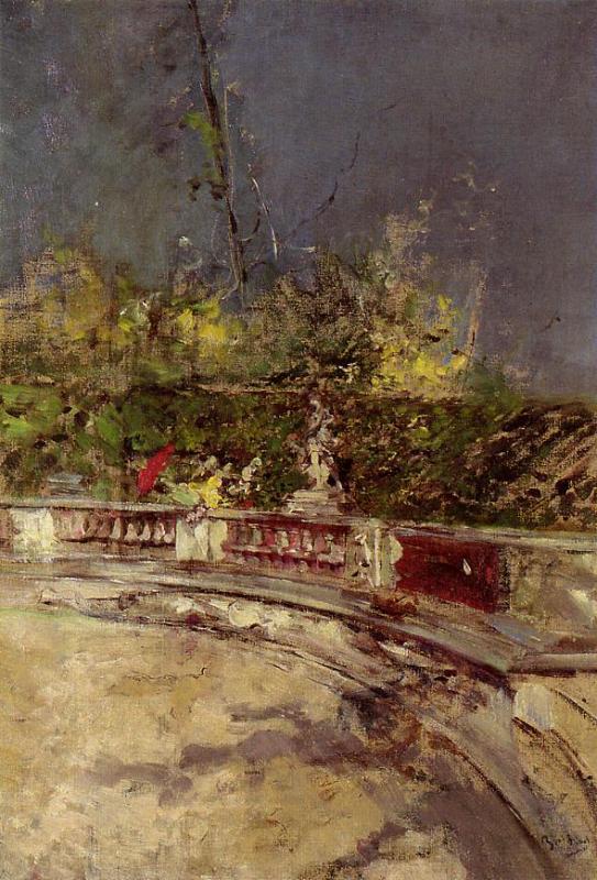 The Red Umbrella by Giovanni Boldini