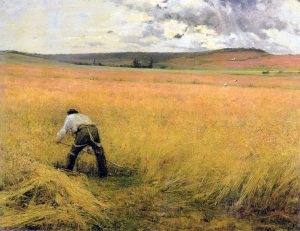 The Ripened Wheat by Lepage Jules Bastien - hand-painted oil reproduction
