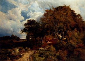 The Road Across The Common by Sidney Richard Percy - hand-painted oil reproduction