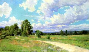 The Road to the Village by Hugh Bolton Jones - hand-painted oil reproduction