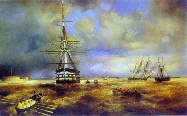The Roads At Kronstadt by Ivan Aivazovsky
