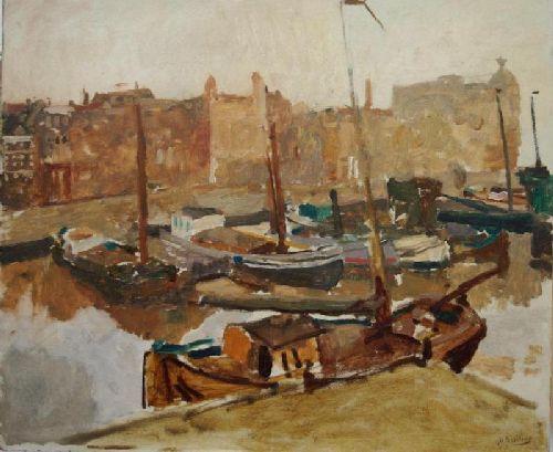 The Rokin in Amsterdam by George Hendrik Breitner