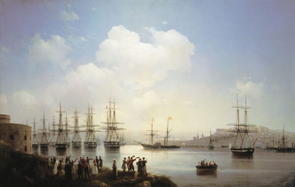 The Russian Squadron on the Sebastopol Roads by Ivan Aivazovsky