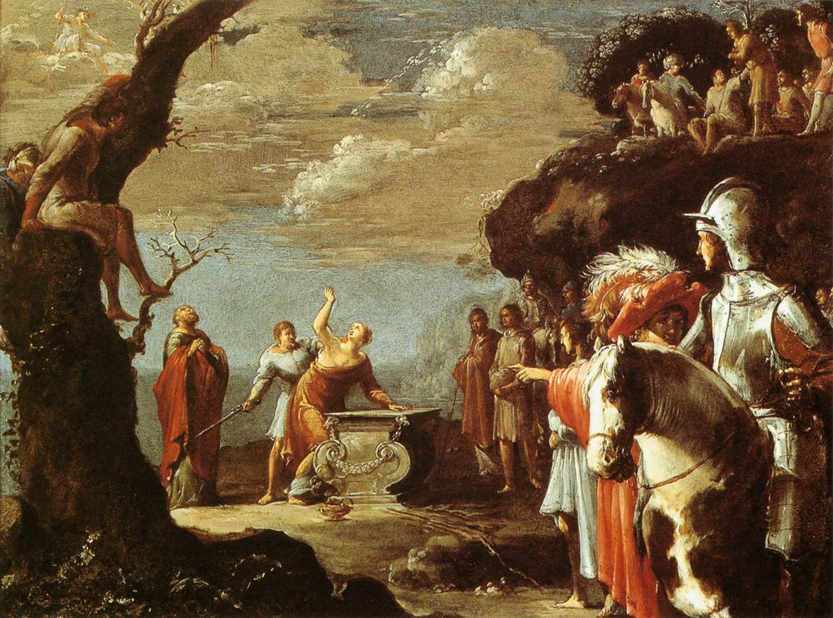 The Sacrifice of Iphigenia by Leonaert Bramer, c. 1630