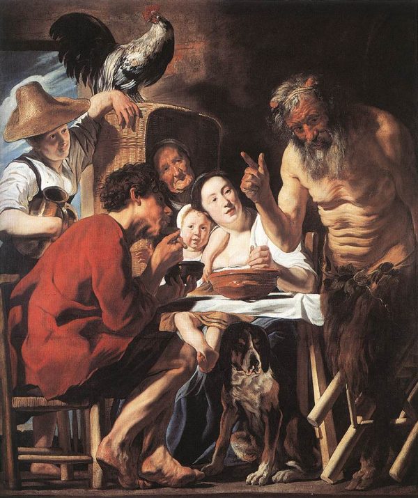The Satyr and the Peasant by Jacob Jordaens