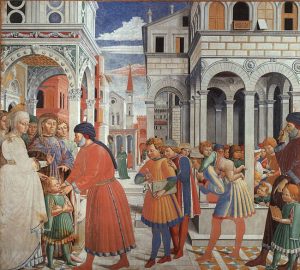 The School Of Tagaste by Benozzo Gozzoli - hand-painted oil reproduction