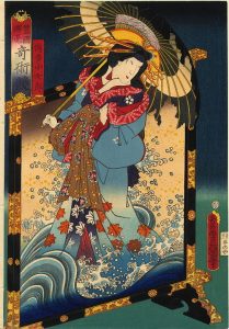 The Screen by Utagawa Kunisada - hand-painted oil reproduction