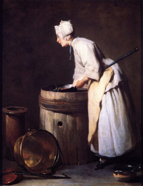 The Scullery Maid by Jean-Baptiste-Simeon Chardin