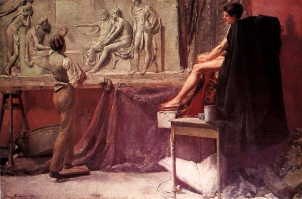 The Sculptor's Studio by Tom Roberts