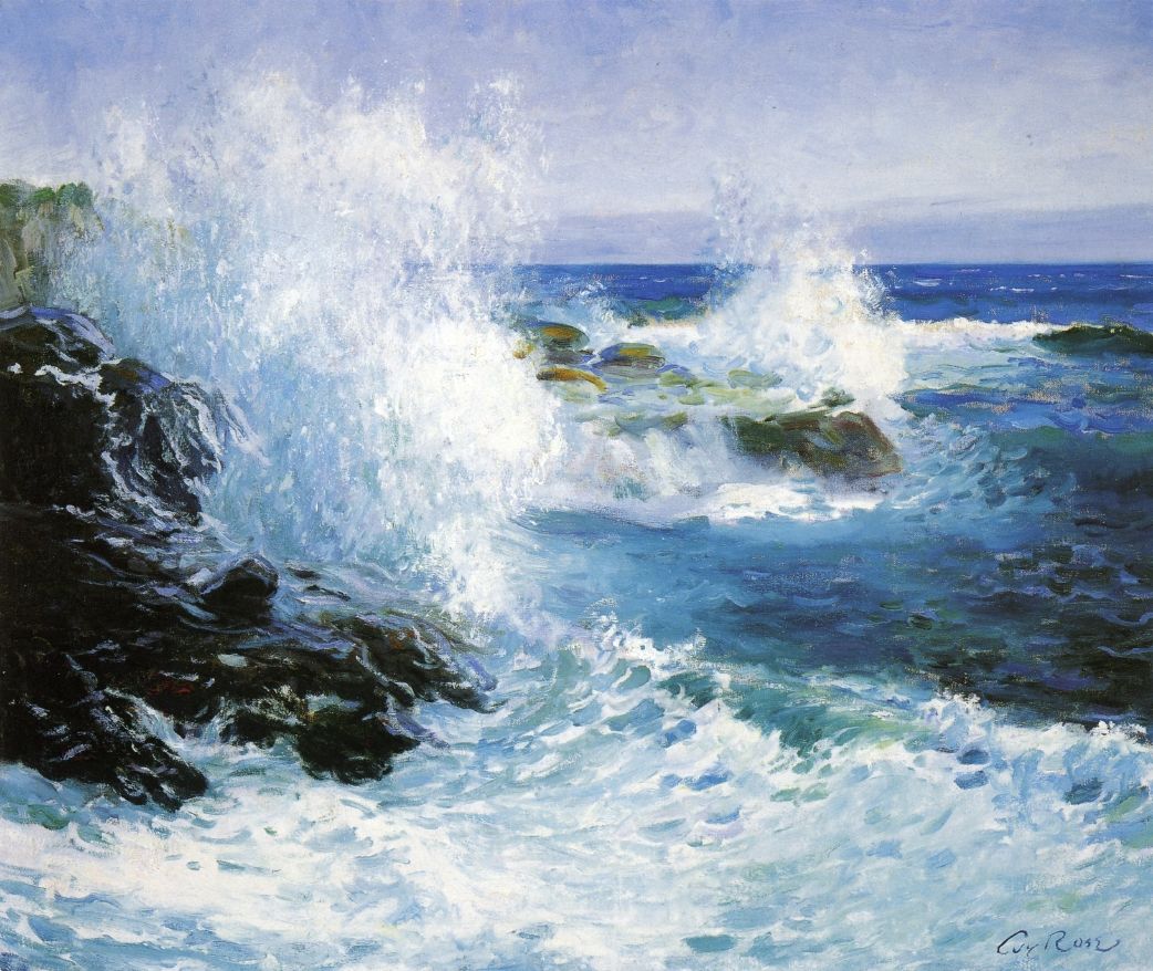 The Sea View of Cliffs by Guy Rose