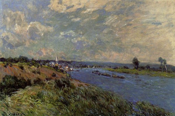 The Seine at Saint-Cloud by Alfred Sisley
