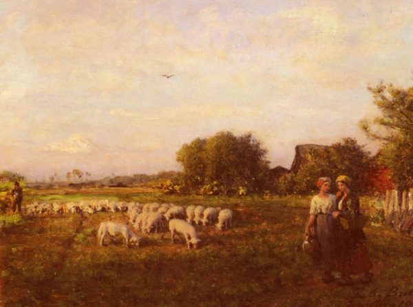The Shepherd by Jules Breton