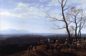 The Siege of Cosel by Wilhelm von Kobell - hand-painted oil reproduction