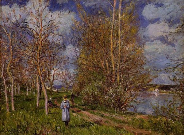The Small Meadow In Spring - By by Alfred Sisley