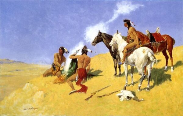 The Smoke Signal by Frederic Remington