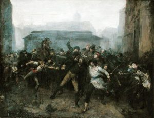 The Spy Episode of the Siege of Paris 1871 by Jean Baptiste Carpeaux - hand-painted oil reproduction