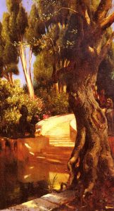 The Staircase Under The Trees by Rudolf Ernst - hand-painted oil reproduction
