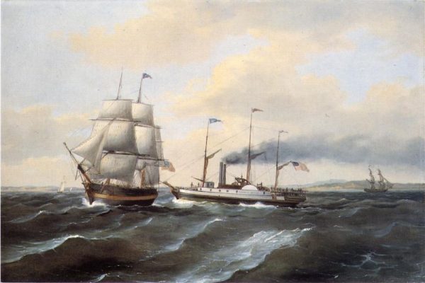 The Steamsailor Benjamin Franklin by Thomas Birch