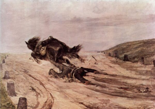 The Stirrup by Giovanni Fattori