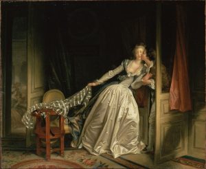The Stolen Kiss by Jean-Honore Fragonard - hand-painted oil reproduction