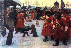 The Streltsy by Sergey Ivanov - hand-painted oil reproduction