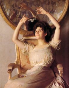 The String of Pearls by William McGregor Paxton - hand-painted oil reproduction