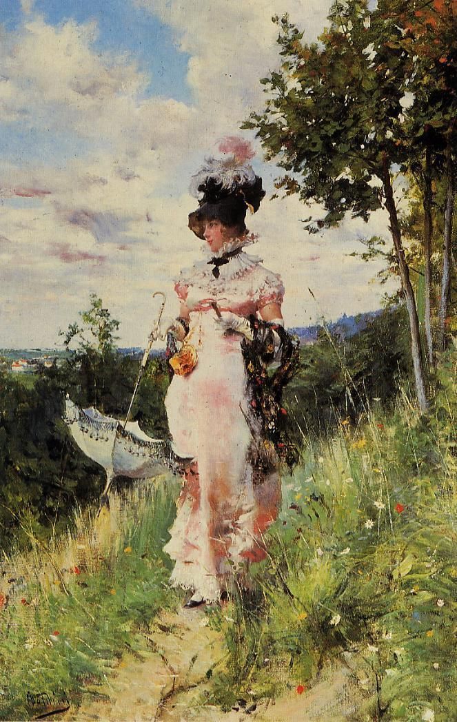 The Summer Stroll by Giovanni Boldini