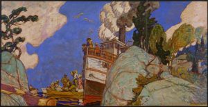 The Supply Boat by J.E.H MacDonald - hand-painted oil reproduction