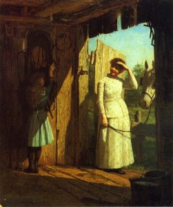 The Tack Room by De Scott Evans - hand-painted oil reproduction