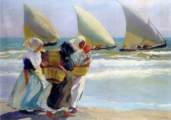 The Three Sails by Joaquin Sorolla y Bastida