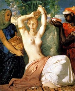 The Toilet of Esther by Thedore Chasseiau - hand-painted oil reproduction