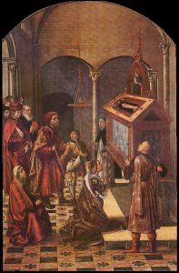 The Tomb of Saint Peter Martyr by Pedro Berruguete - hand-painted oil reproduction