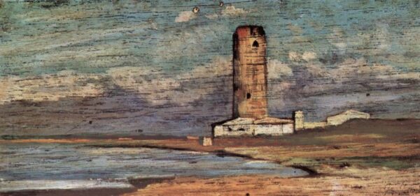 The Tower of Marzocco by Giovanni Fattori