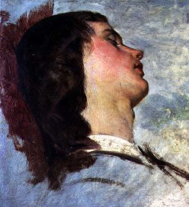 Preparatory Study for The Travelling Companions 1862 by Augustus Leopold Egg - hand-painted oil reproduction