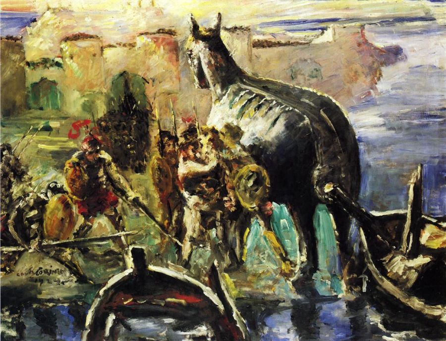 The Trojan Horse by Lovis Corinth, 1924