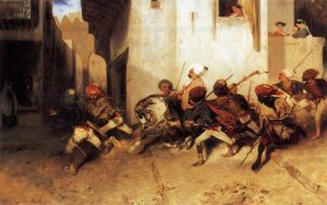 The Turkish Patrol by Alexandre-Gabriel Decamps - hand-painted oil reproduction