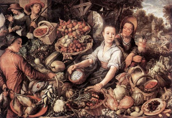 The Vegetable Market by Joachim Beuckelaer