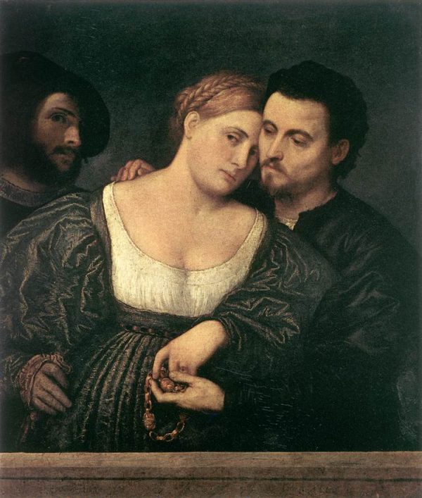 The Venetian Lovers by Paris Bordone
