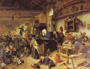 The Village School by Jan Steen - hand-painted oil reproduction