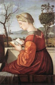 The Virgin Reading by Vittore Carpaccio - hand-painted oil reproduction