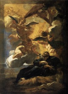 The Vision of St Francis Xavier by Baciccio - hand-painted oil reproduction