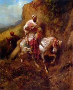 The Warrior by Adolf Schreyer - hand-painted oil reproduction
