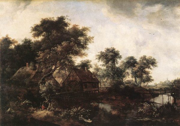 The Water Mill II by Meyndert Hobbema