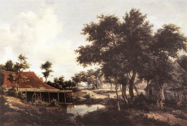 The Water Mill III by Meyndert Hobbema