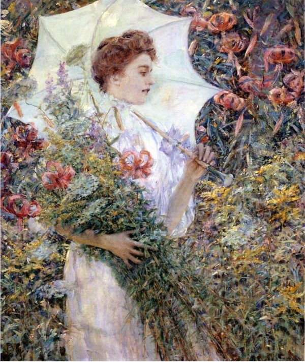 The White Parasol by Robert Reid