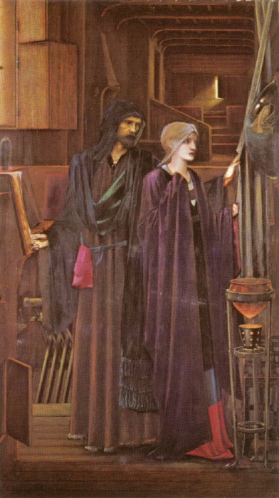 The Wizard by Edward Burne-Jones - hand-painted oil reproduction