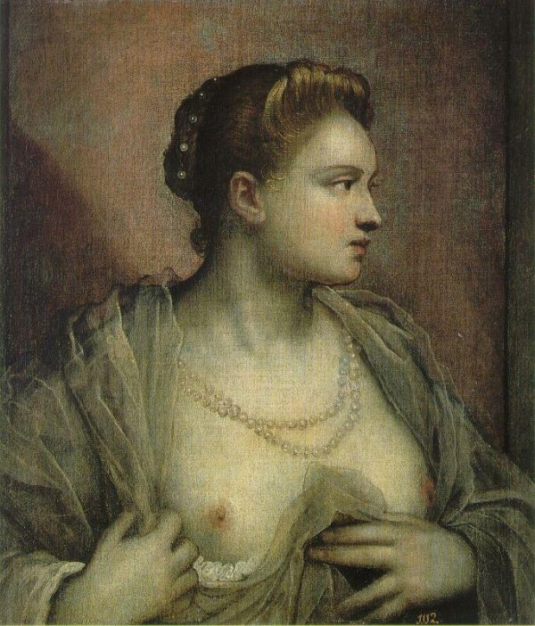 The Woman Who Discovers The Bosom by Tintoretto