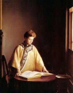 The Yellow Jacket by William McGregor Paxton - hand-painted oil reproduction